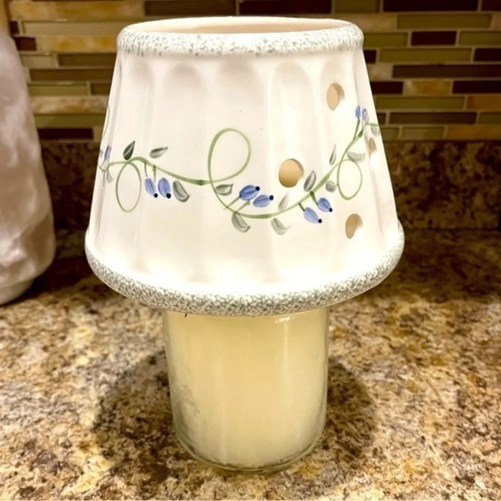 Yankee Candle Floral Ceramic Candle Topper Shade Trailing Flowers